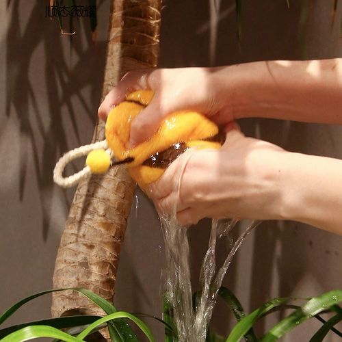 洗手擦手毛巾吸水不掉毛卫生间擦手巾挂式可爱儿童宝宝卡通抹手布