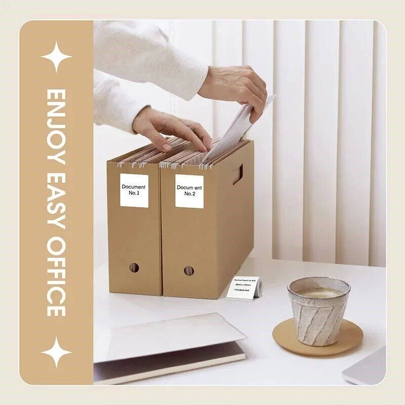 Niimbot 1Roll B1 White er Waterproof Paper Adhesive Label Wh图片