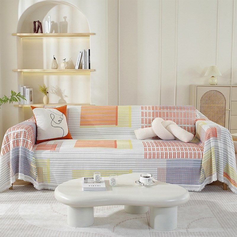 新款长绒棉沙发盖布盖巾沙发巾一整张全盖全包沙发罩布四季通用,居家布艺,沙发垫,淘宝优惠券,粉丝福利购,淘宝优惠卷