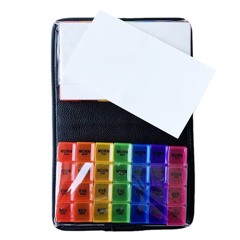 热卖款高质量28格升级款面彩色5格皮包药盒一周七天四顿次,包装,保健品包装,淘宝优惠券,粉丝福利购,淘宝优惠卷