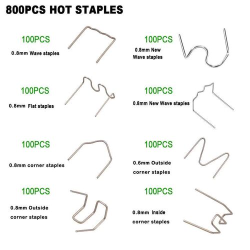 Plastic Welding Staples for Hot Stapler Repair Nails for Car