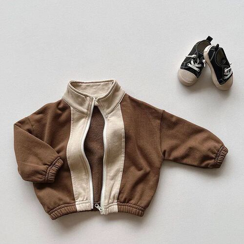 Autumn Outfits New Boy Girl Children Retro Cool Casual Jacke