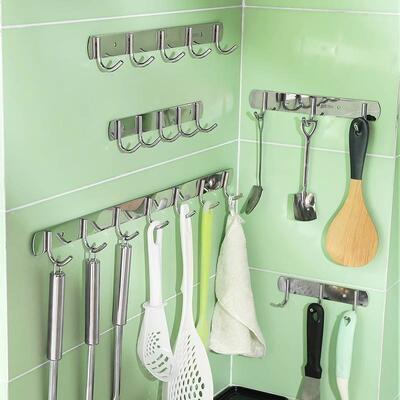 New Cross-border 304 Stainless Steel No-Drill Adhesive Hooks