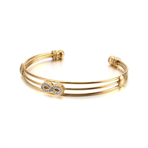 Simple 8-character titanium steel brlet personality tend ope