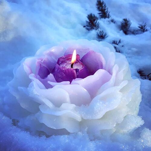 3D Large Peony Silicone Candle Mold DIY Handmade Creative Fl