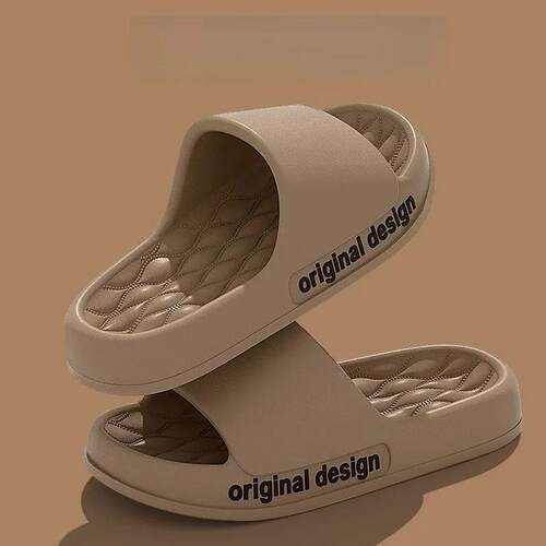 Mens slippers Thick Platform Slippers Soft Sole Slides Sand