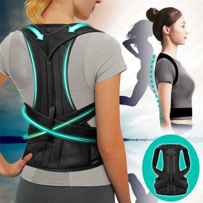 Adjustable Back Posture Corrector Clavicle Spine Back Pain R