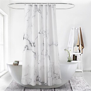 marble curtain Waterproof shower OTR1 polyester B10Creative