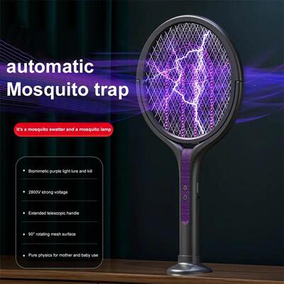 Electric Mosquito Swatter 2-in-1 Retractable Home Electric M