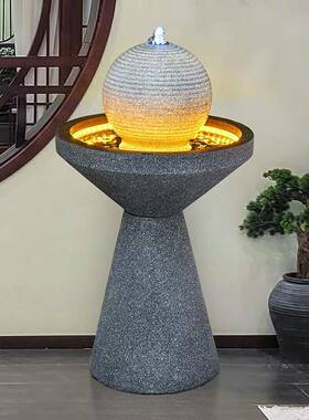 简RXU流水摆件循环水水景客财厅公办室欧式招喷泉水系约乔迁开业