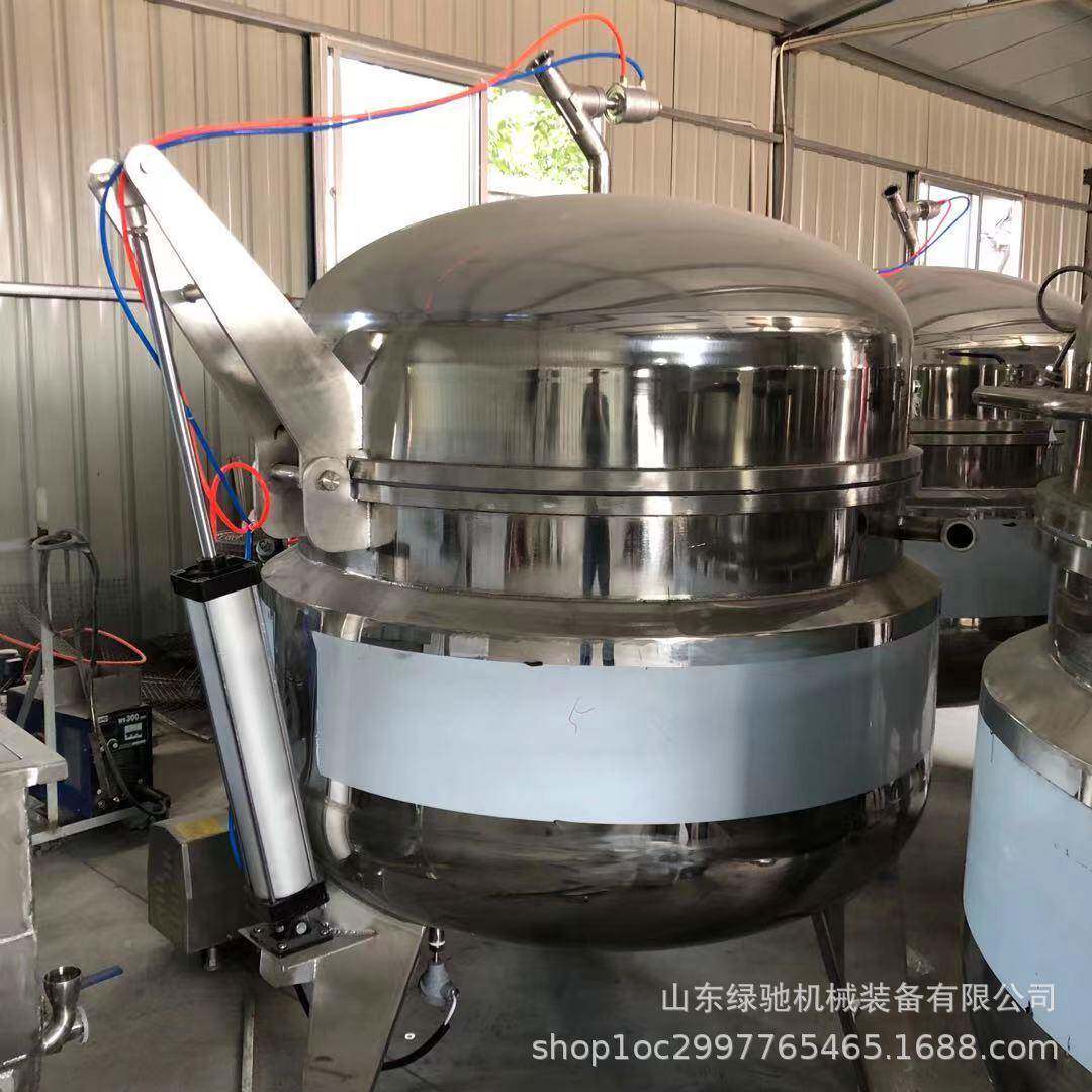 绿驰全自动负压浸糖热锅 冻浸干草莓绿驰真空渍设备蒸汽加罐头浸
