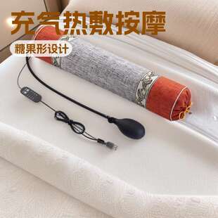 荞麦皮护颈枕 单人圆柱枕 颈椎舒缓承托睡觉