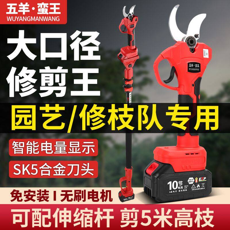 [德系新款]大功率修枝剪果树园林电动剪刀充电式多功能剪刀图片
