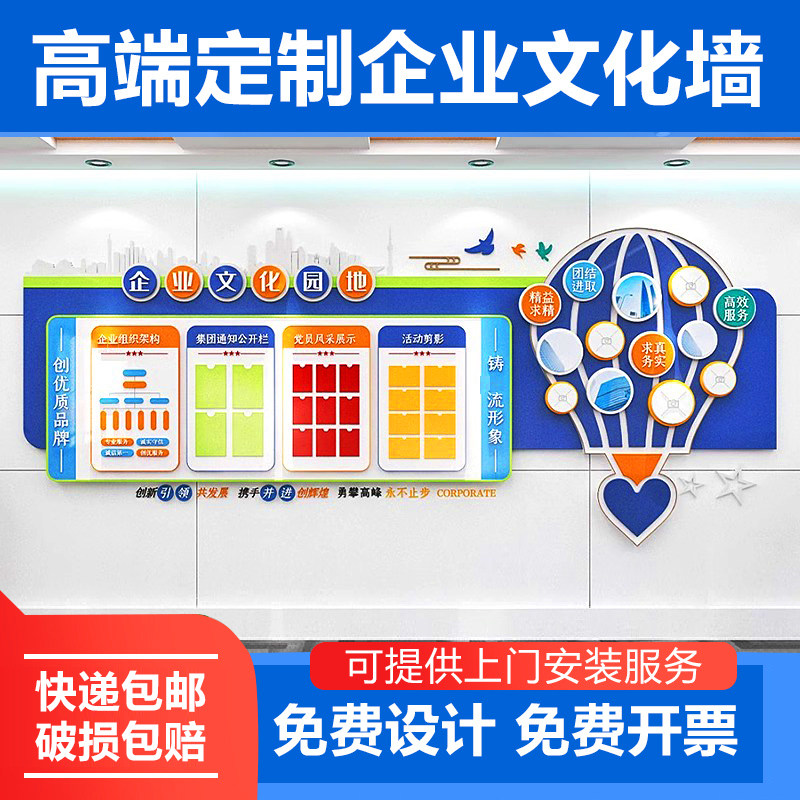企业文化园地公司氛围定制墙面装饰设计团队员工风采展示照片墙贴
