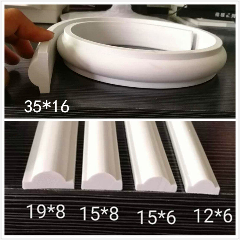 欧式PVC塑料软线条 电视背景墙边框装饰 吊顶圆弧收口pu石膏线