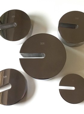 增砣砝码1kg2kg开口力值法码不锈钢10NN200N圆饼形牛顿测试