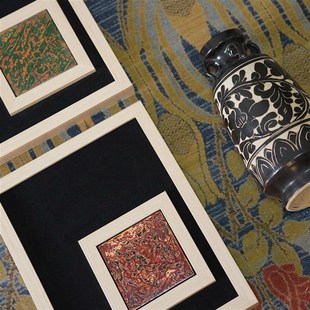 一枚橙 中古陶瓷花瓶中式花器插干枝民宿样板间层架装饰插花摆件