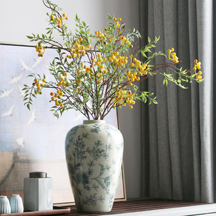 清汤卧果马桑果仿真树枝带叶假树枝折中主义艺术装饰摆件仿真花