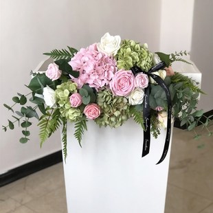 高档演讲台花艺仿真花会议桌花商务用花摆花主席台悬挂下垂装饰花