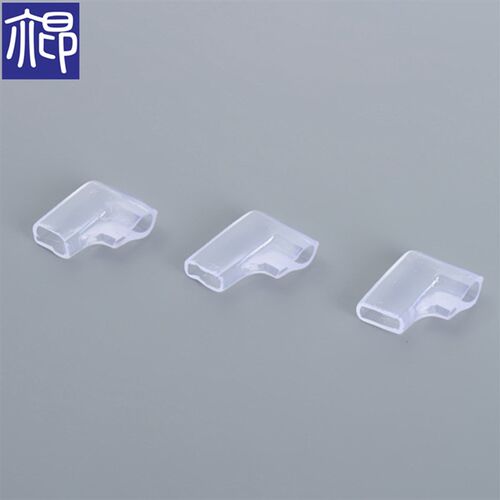 DF6.3-4.0弯头接线端子护套 2000只 6.3旗形双线透明端子插簧护套