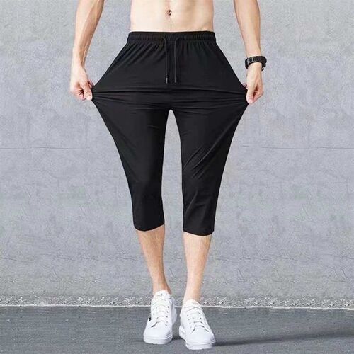 Pants Mens Summer Thin teny Wie Leg Seven-point Straight Ic