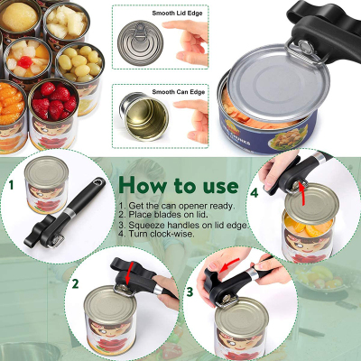 Safe Cut Can Opener, Smooth Edge Can Opener - Manual Can Ope