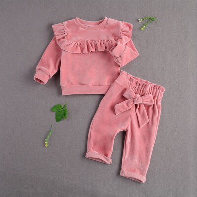 Ma&Baby 0-12M Autumn Winter Warm Toddler Baby Girls Clothes