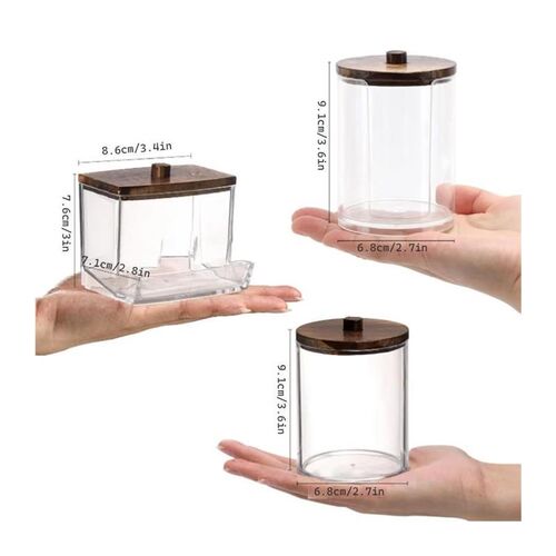 Bathroom Organizer Accessories Set Qtip Holder Storage with