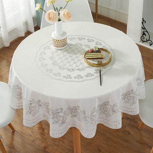 220cm 200cm round table cloth cover tablecloth waterproof