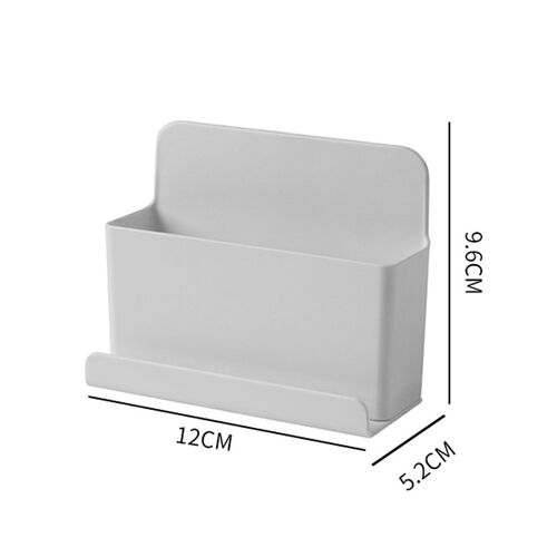 1Pc Wall Mounted Organizer Storage Box Remote Control Mounte