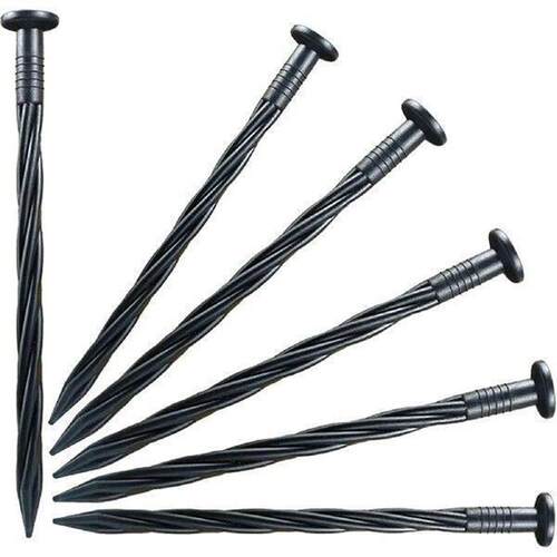 50pcs/Lot Ground Nail Film Fixed Garden Pegs Black Plastic