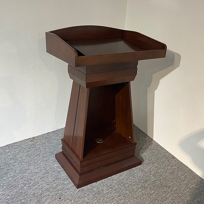 实木演讲台会议讲桌现代讲话接待迎宾台教师讲台胡桃色烤漆发言台,商业/办公家具,演讲台/演讲桌,淘宝优惠券,粉丝福利购,淘宝优惠卷