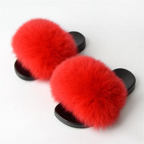 Cute Furry Slippers for Kids in 2025 Fox Fur Style Homewear