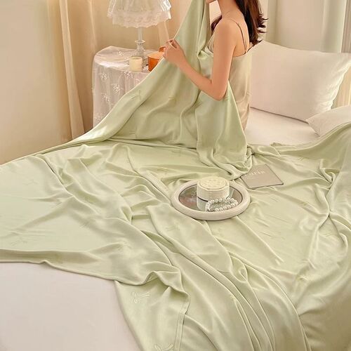 Bamboo Fiber Blanket Towel Summer Cool Quilt Bed Cover Duvet