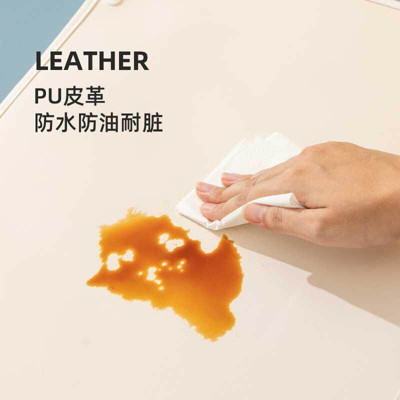 Anti-spill Placemat Pet Cat Bowl Mat Waterproof Oil-proof PU - 实物图