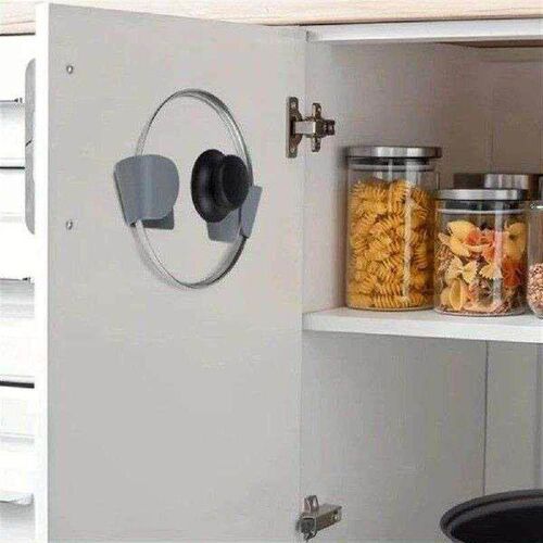 Self-Adhesive Pot Lid Rack Universal No Punching Storage