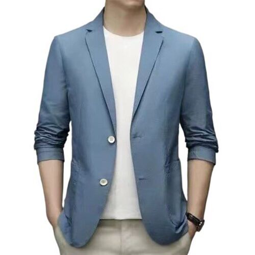 (large Spot) Casual Small Suit Mens 2025 Flat Collar Large
