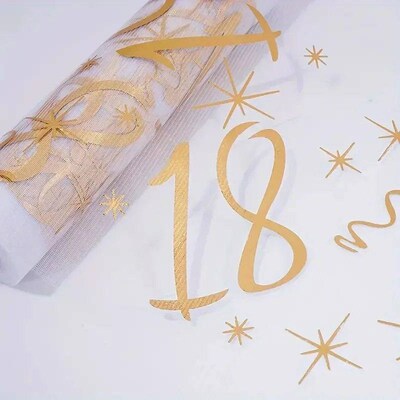 20th 30th 60th Birthday Table Runner Decor for 20 30 60 Birt
