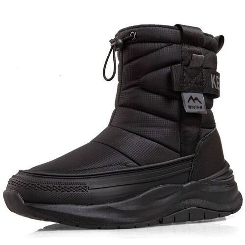 Fashion Mens Winter Boots Warm Plush Snow Boots Side Zipper