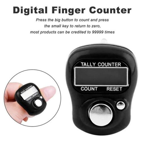 Digital Counter LCD Hand Held Finger Ring Tally Counter Stit