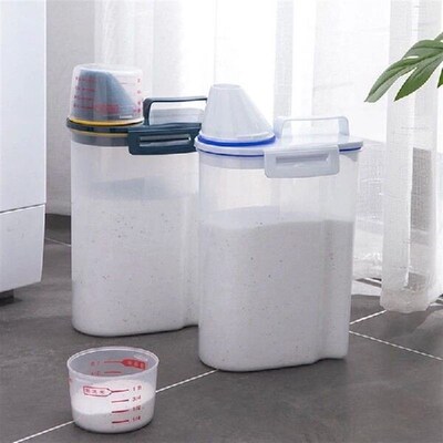 Kitchen Rice Storage Bin Cereal Dry Food Flour Bin Laundry