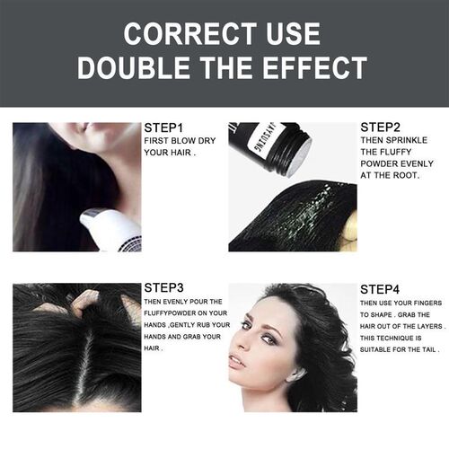 Hair fluffy, texture volume powder oil head, styling control