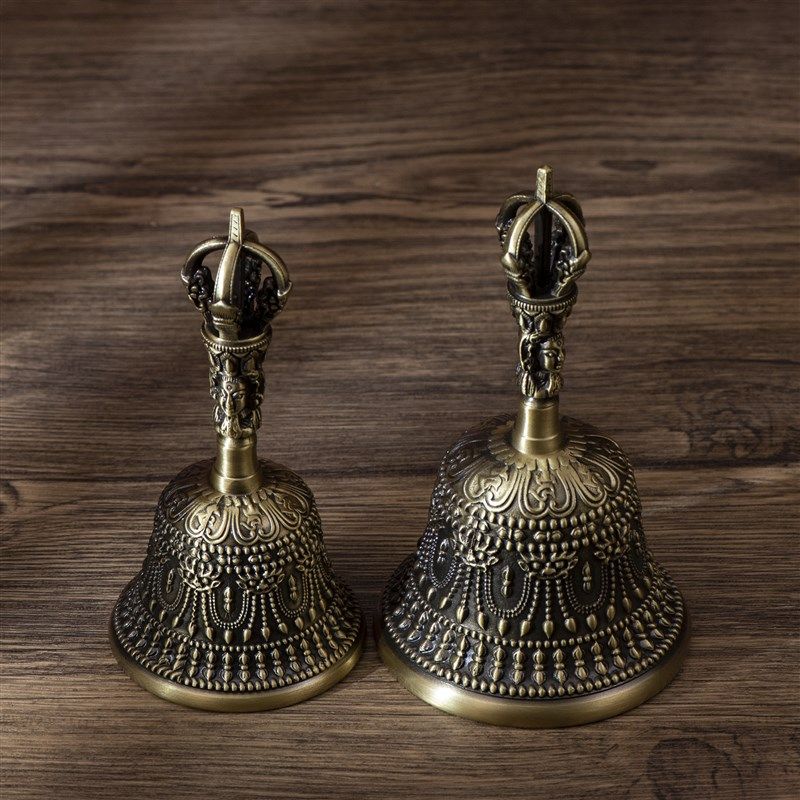 小铜记法器用品密宗大号佛铃铜铃仿古道铃手摇铃金刚铃三清铃摆件,家居饰品,桌面摆件,淘宝优惠券,粉丝福利购,淘宝优惠卷