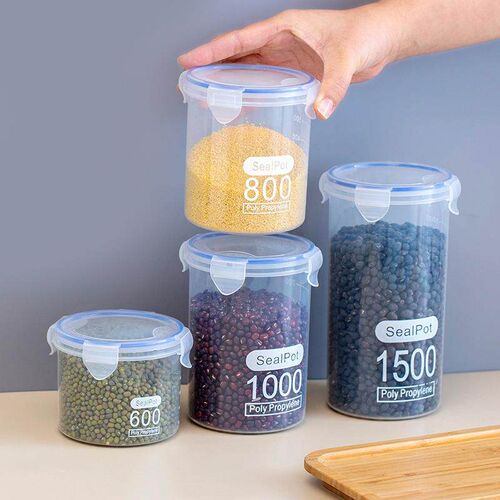 Kitchen airtight containers, plastic food storage jars, stor