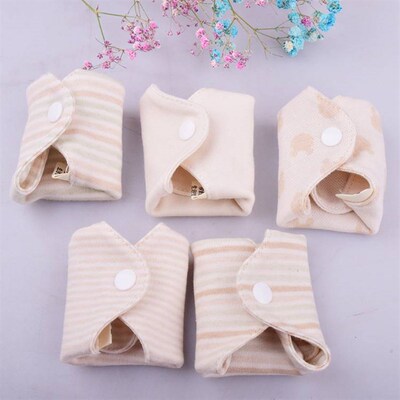 5pcs Reusable Sanitary Pads Washable Cotton Cloth Menstrual