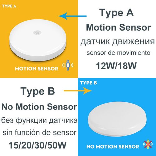 Led Ceiling Lights 220V 12W 18W 50W 20W Ceiling Lamp with Mo