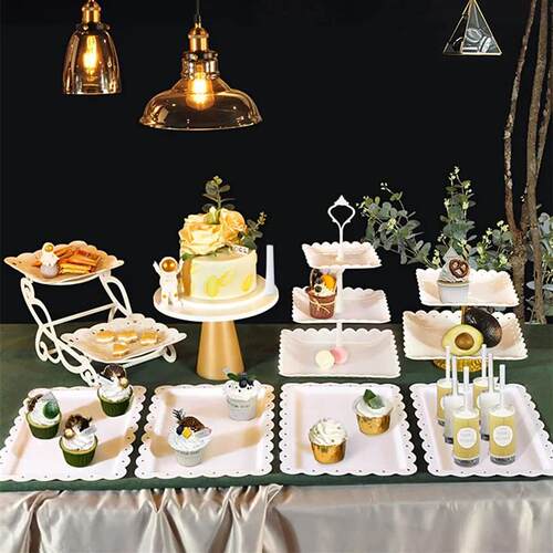 3 Tier Cupcake Stand Plastic Tiered Serving Stand Dessert To