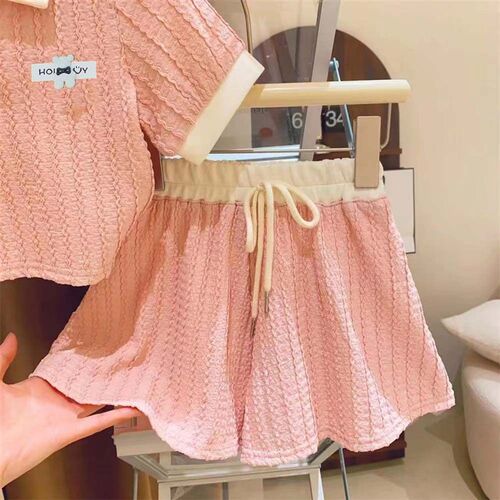 2025 Summer New Arrival Collar Edge Shorts Short-sleeved Gir