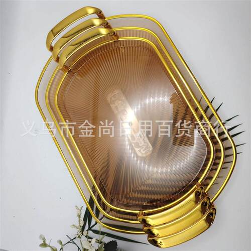 High-end Cross-border Snack Platter, Plastic Tray, Elegant F