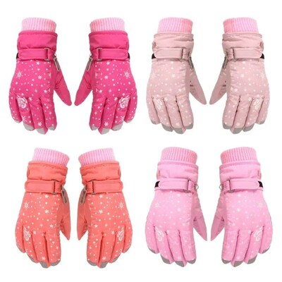 Girls Snow Snowboard Thicken Warm Waterproof Children Skiing